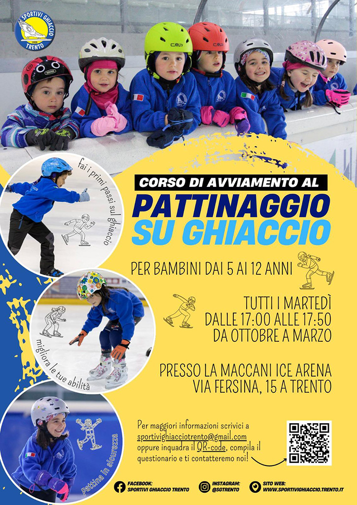 Corso avviamento al pattinaggio su ghiaccio